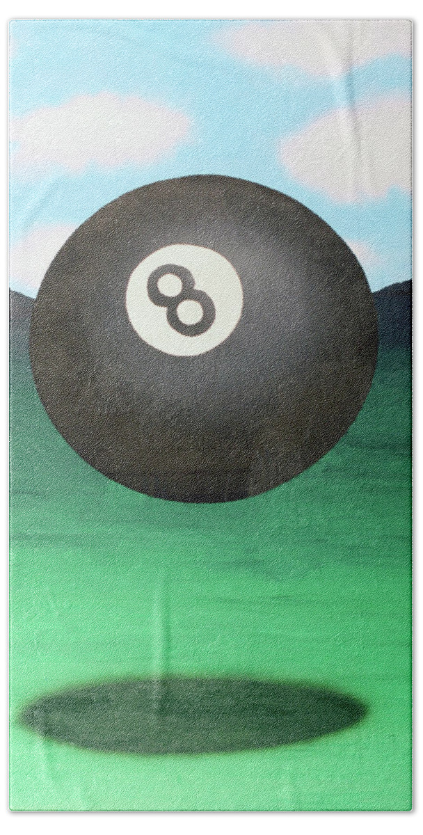 Surrealism Beach Towel featuring the painting Floating 8 by Thomas Blood