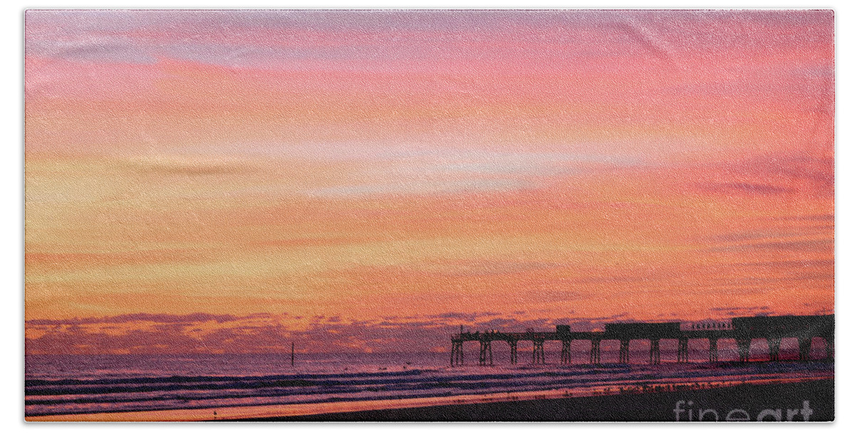 Sunrise Beach Towel featuring the painting Florida Sunrise 1 10-25-16 by Julianne Felton