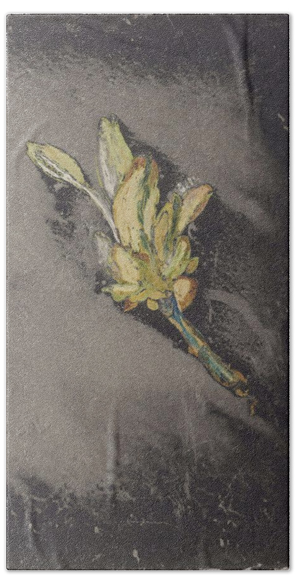 Asian Beach Towel featuring the painting Flower, Carel Adolph Lion Cachet, 1874 - 1945 by Celestial Images