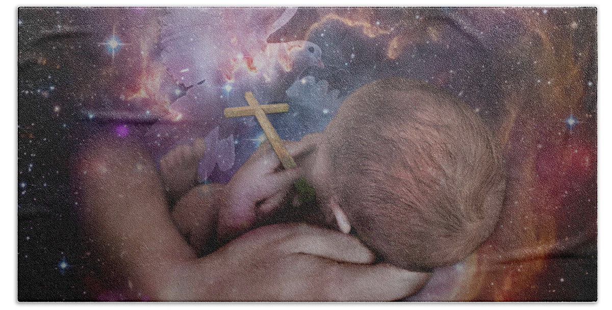 Baby Beach Towel featuring the photograph For God So Loved the World by Cindy Collier Harris