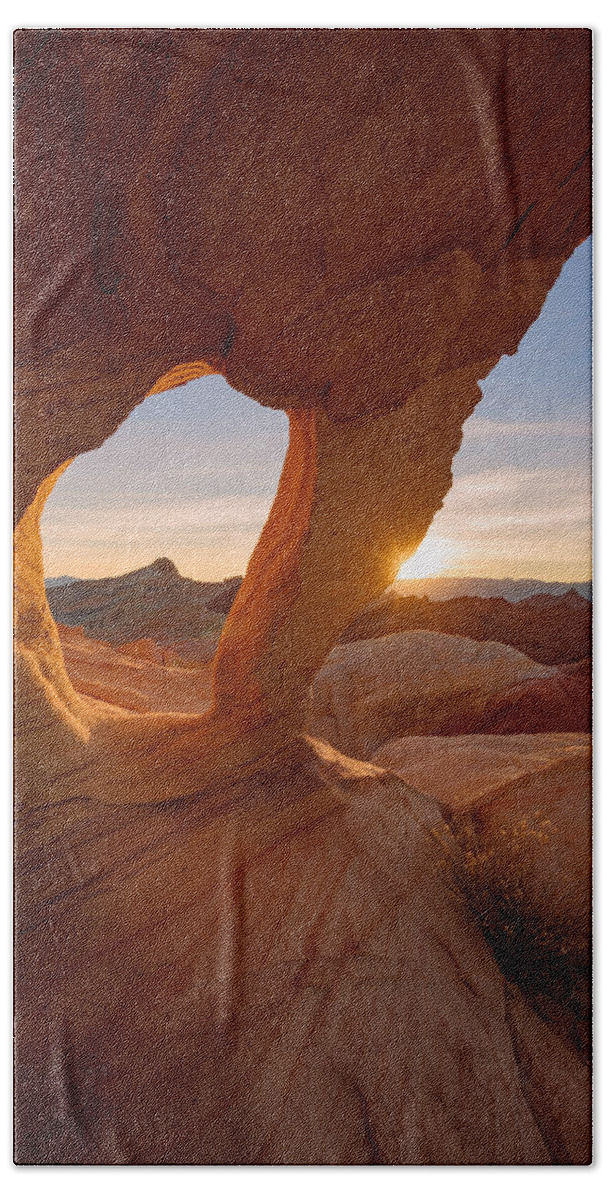 Valley Of Fire Beach Sheet featuring the photograph Forbidden Mojave by Dustin LeFevre