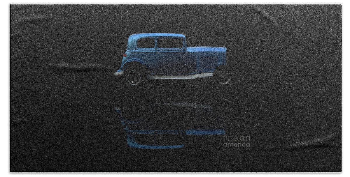 Car Beach Towel featuring the photograph Ford Hot Rod Reflection by Stephen Melia