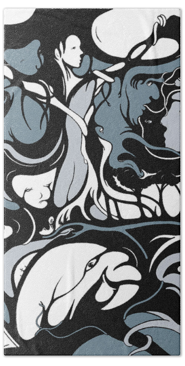 Female Beach Towel featuring the digital art Foresight by Craig Tilley