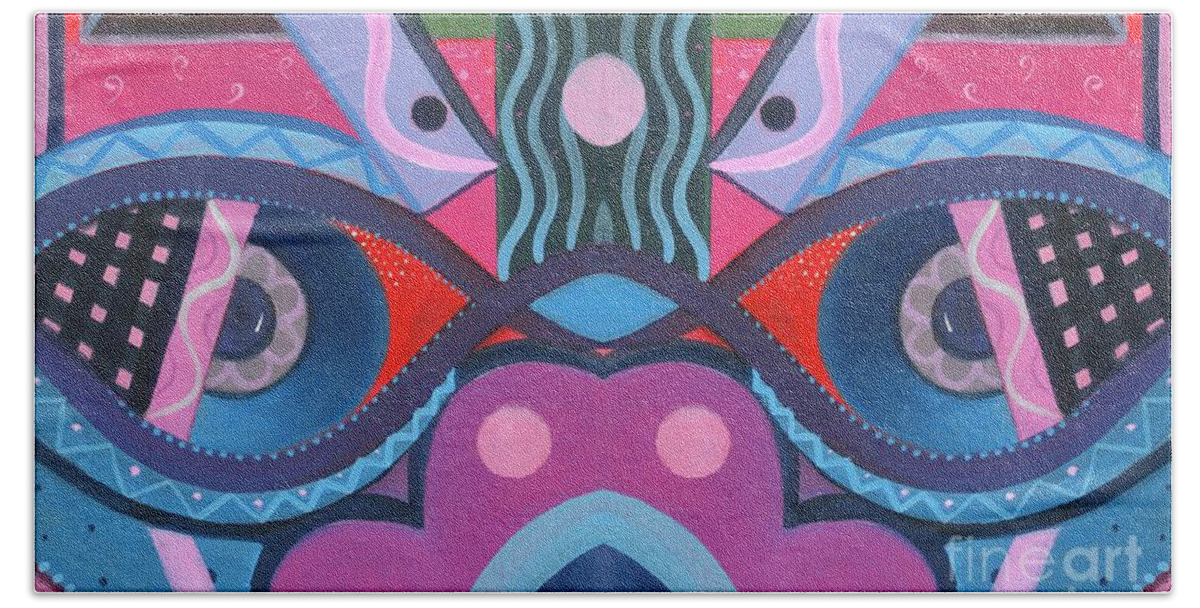 Witness Beach Towel featuring the painting Forever Witness 3 by Helena Tiainen