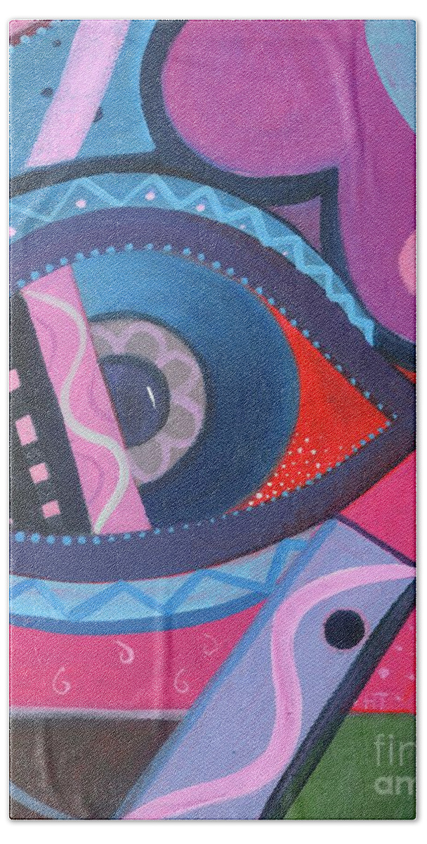 Seeing Beach Towel featuring the painting Forever Witness by Helena Tiainen