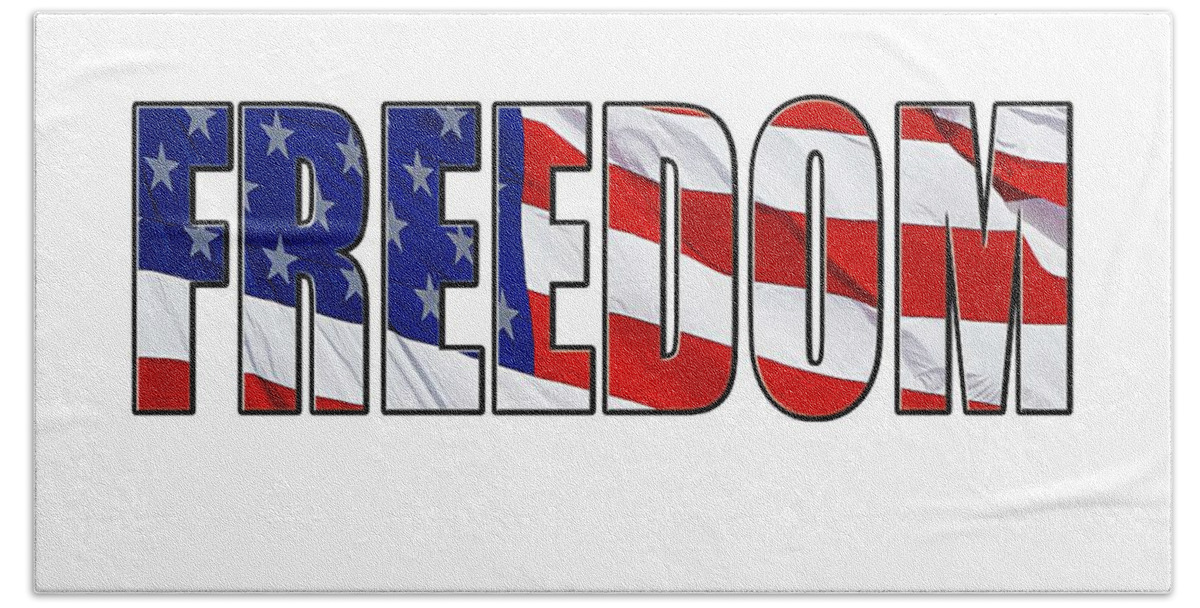 Freedom Beach Towel featuring the photograph Freedom by Phyllis Denton