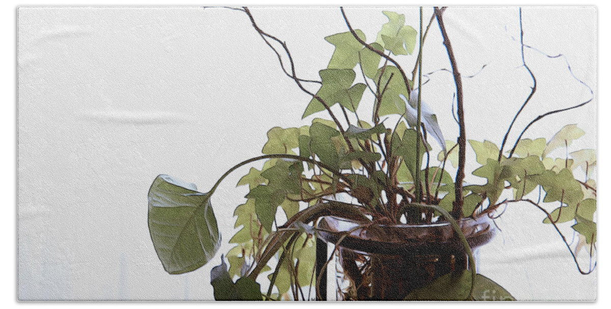 House Plants Beach Towel featuring the photograph Fresh Cuttings by Yvonne Wright