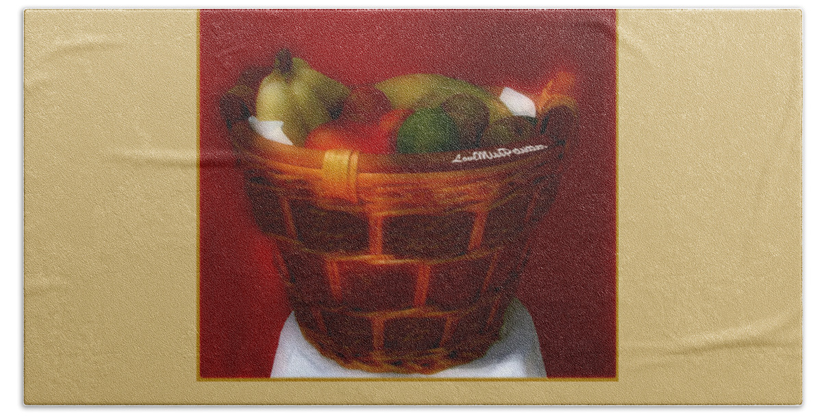 Art Beach Towel featuring the digital art Fruit Art 9 by Miss Pet Sitter