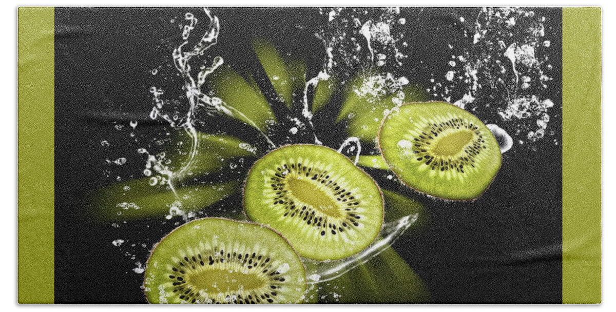 Water Splashes Beach Sheet featuring the photograph Fruits by Christine Sponchia