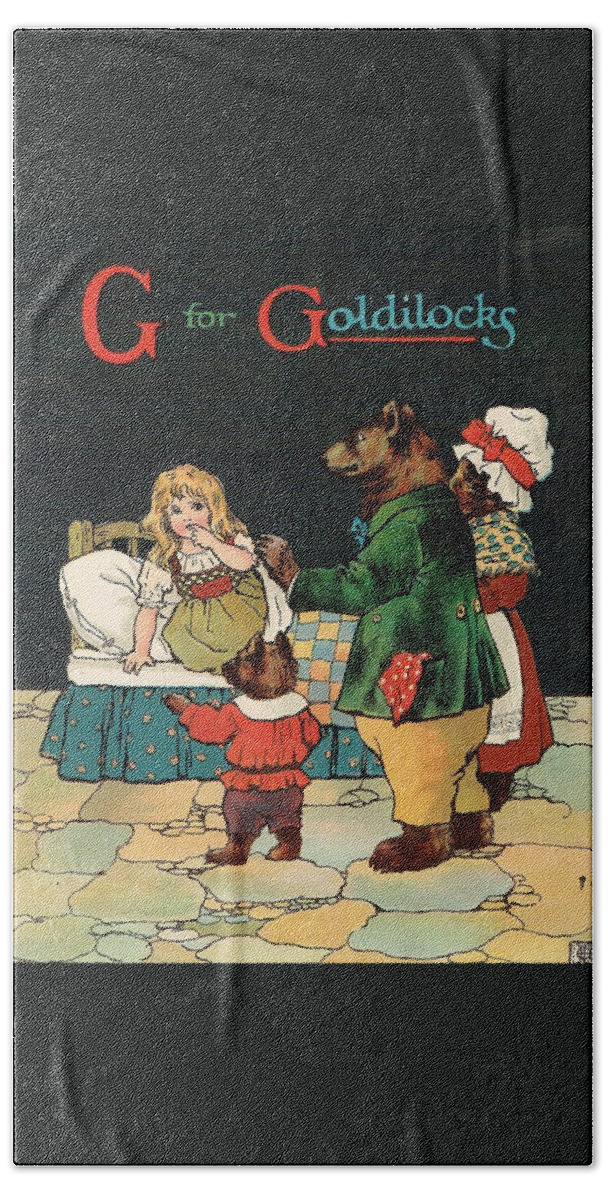 The Wurtherington Diary Beach Towel featuring the painting G for Goldilocks by Reynold Jay