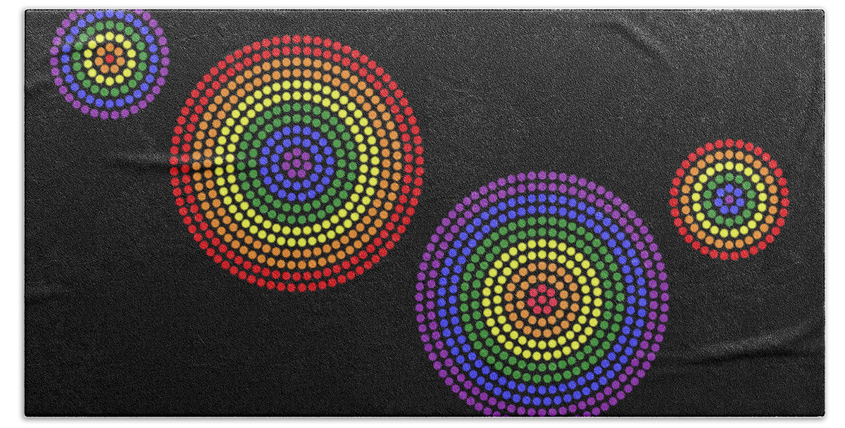 Hundred Different Colors Spectrum Black Background Digital Art by Peter  Hermes Furian - Pixels