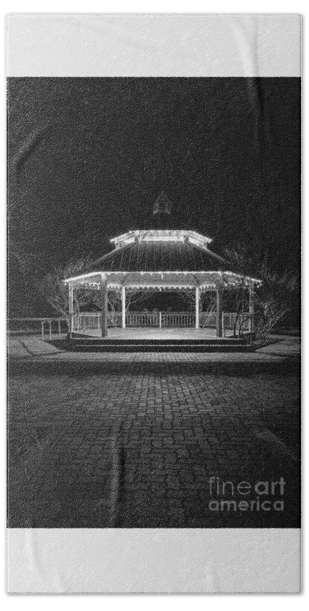 Gazebo In B&w Beach Towel featuring the photograph Gazebo in BW by Imagery by Charly