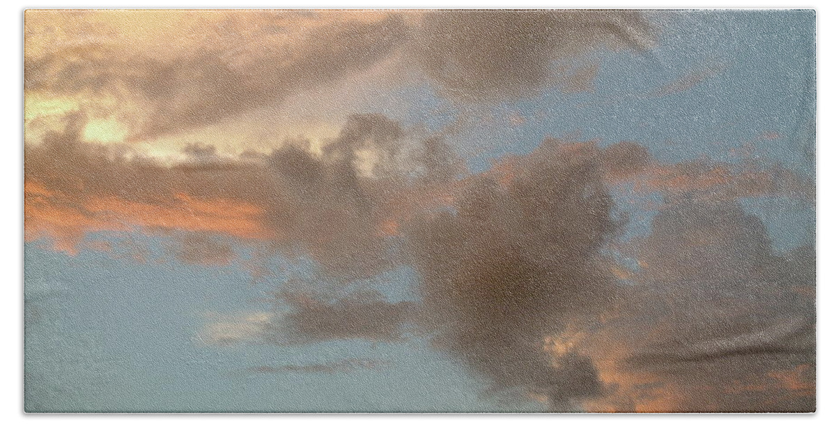 Cloud Beach Towel featuring the photograph Gentle Clouds Gentle Light by David Bader