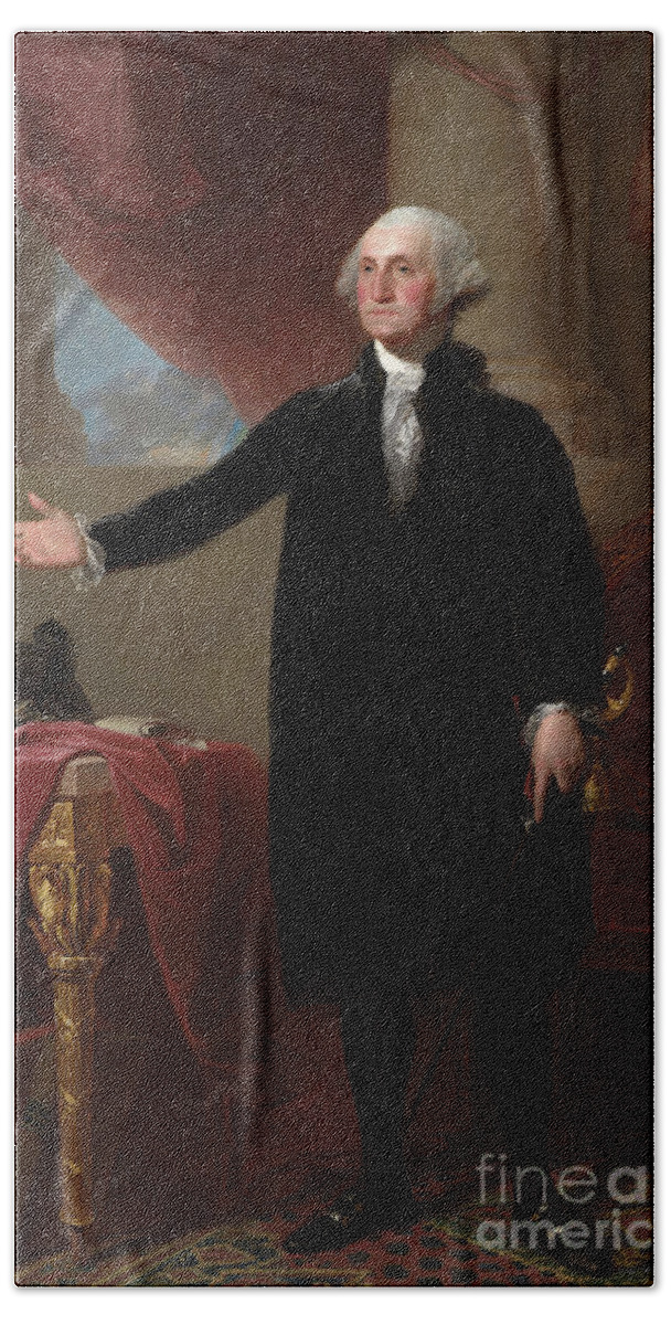 18th Century Beach Towel featuring the photograph George Washington by Granger