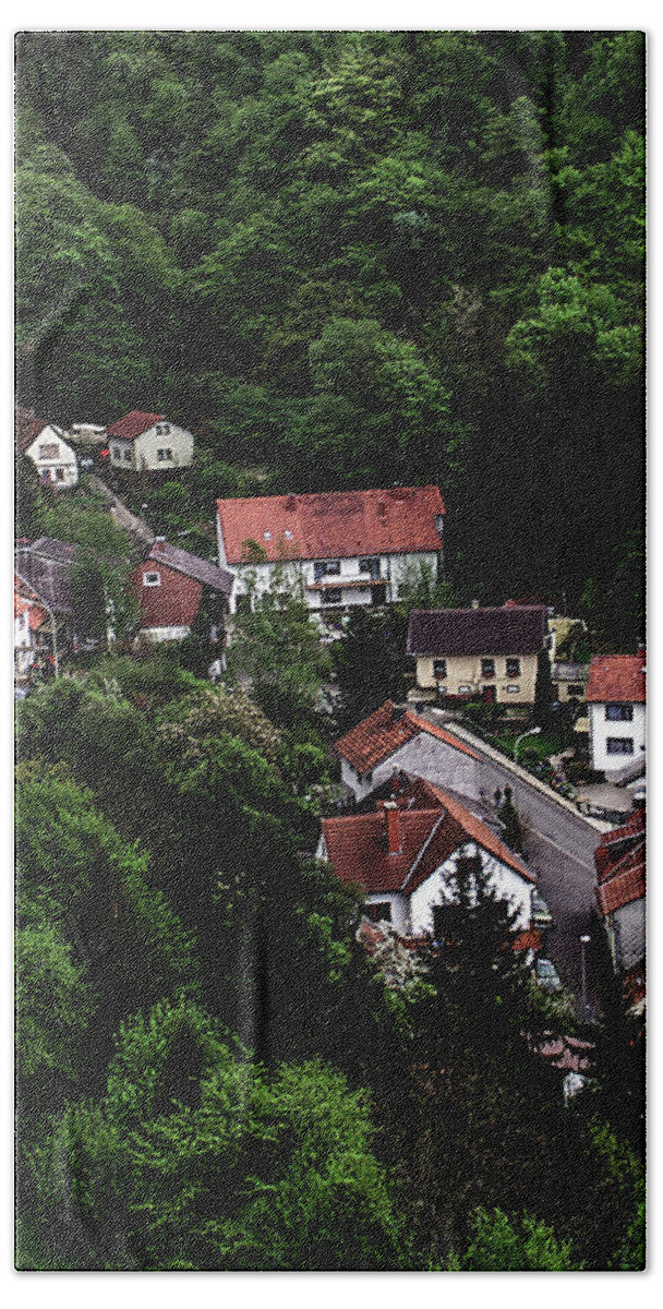 German Ramstein Village Beach Sheet featuring the photograph German Village by William Kimble