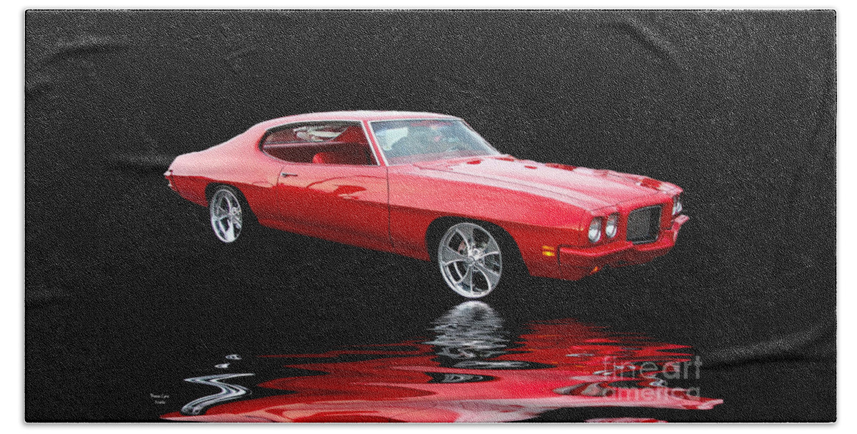  Getty Up Go! Beach Towel featuring the photograph Getty Up Go In A GTO by Wanda-Lynn Searles