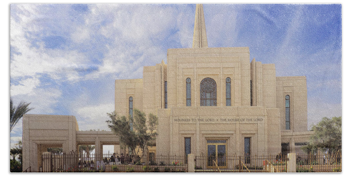 Gilbert Beach Towel featuring the photograph Gilbert Temple by C H Apperson