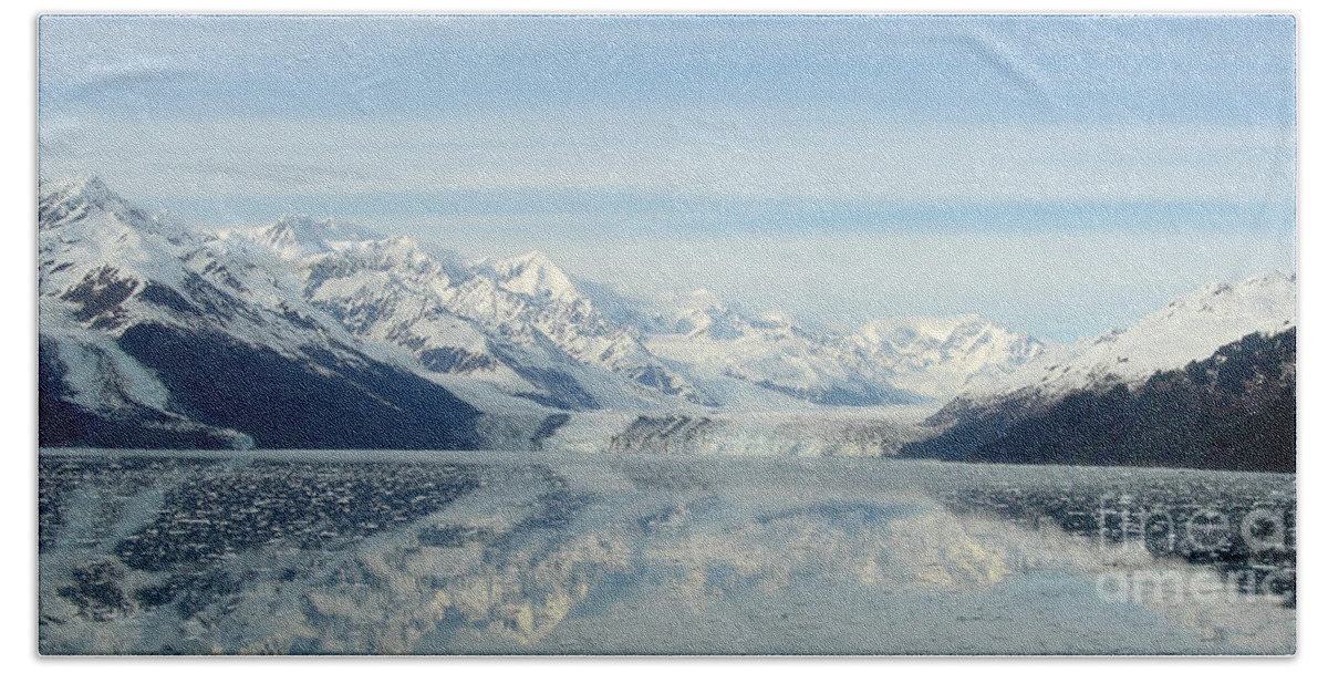 Glacier Bay Alaska Beach Towel featuring the photograph Glacier Bay Reflections by Susan Lafleur
