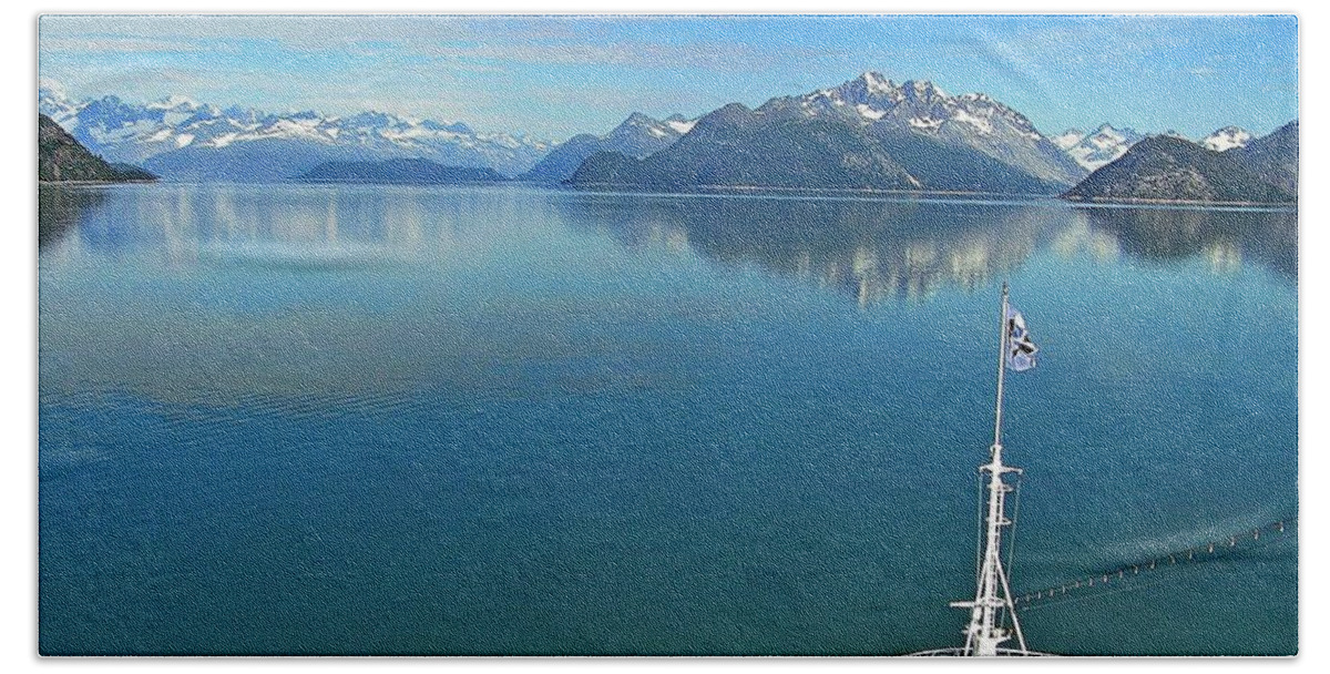 Glacier Bay National Park Beach Towel featuring the photograph Glacier Bay by Steve Brown