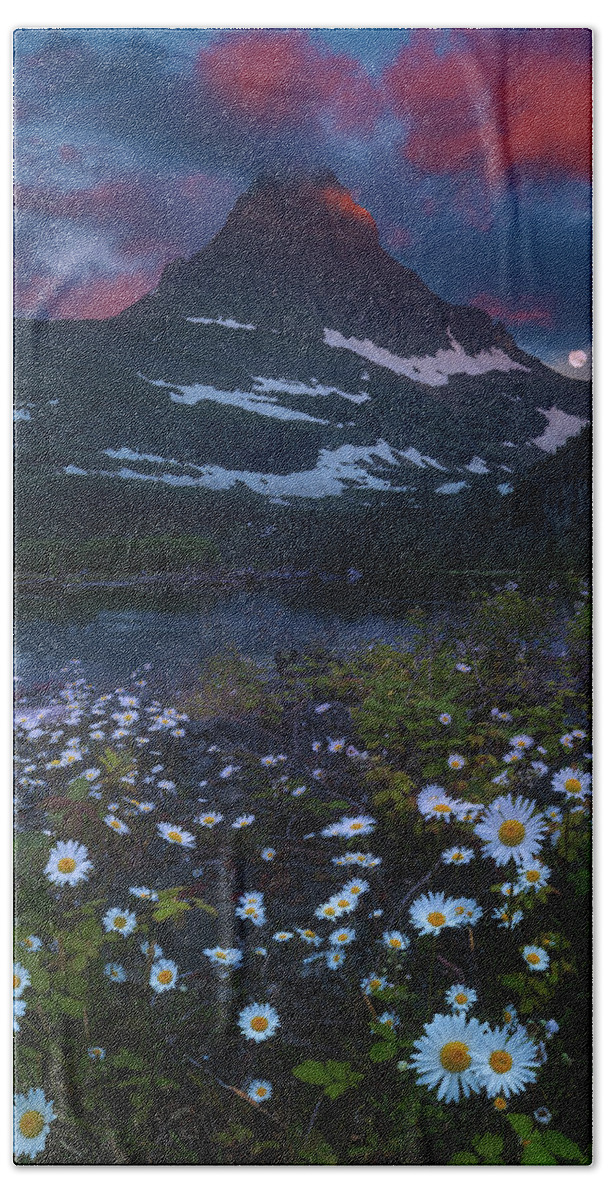 America Beach Sheet featuring the photograph Glacier National Park at dawn by William Lee