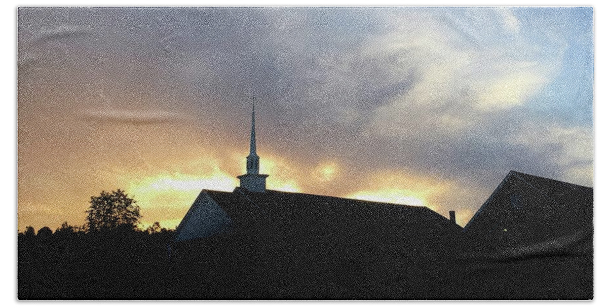 God Beach Sheet featuring the photograph Glory To God Sunset by Matthew Seufer