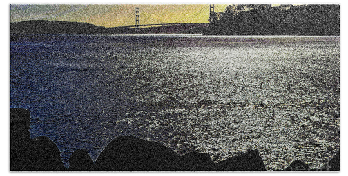 Golden Gate Bridge Beach Towel featuring the photograph Golden Gate Bridge 2 by Diane montana Jansson