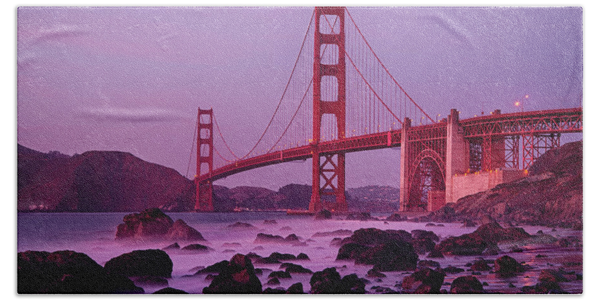 San Francisco Beach Towel featuring the photograph Golden Gate by Raf Winterpacht