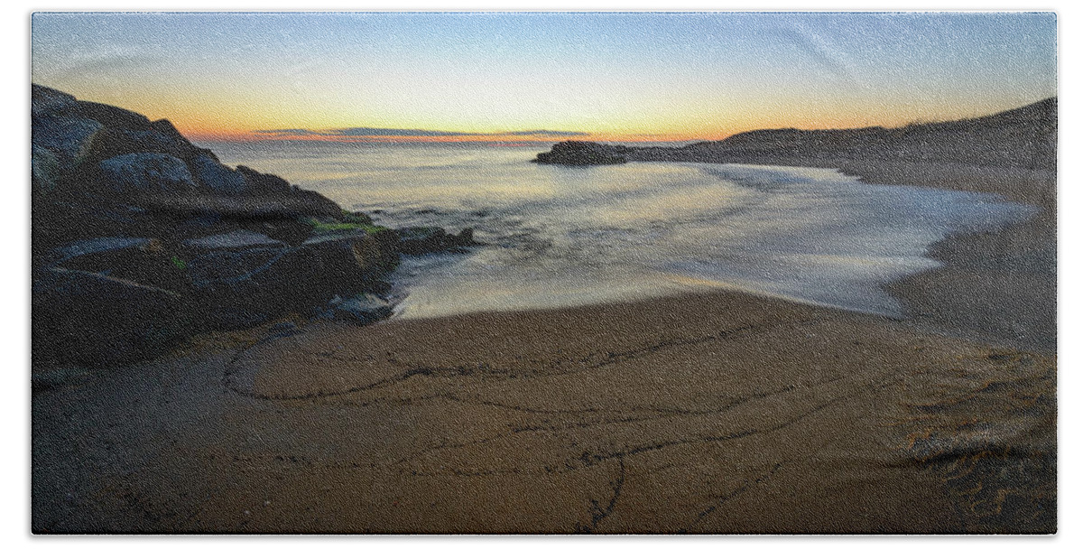 Landscape Beach Sheet featuring the photograph Golden Hour by Michael Scott