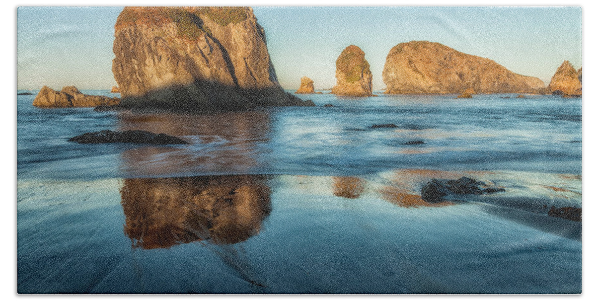 Landscape Beach Towel featuring the photograph Golden Islands by Jonathan Nguyen
