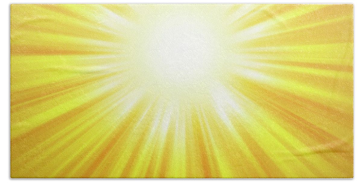 Golden Sun Rays Background Beach Towel For Sale By Peter Hermes Furian