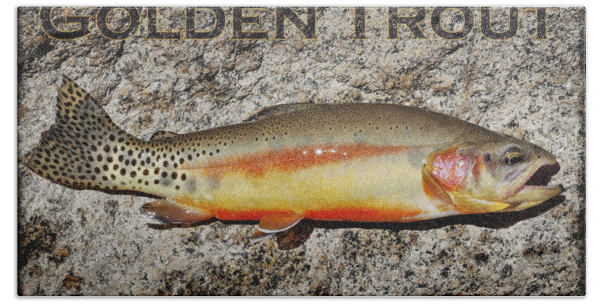 Golden Trout Beach Sheet featuring the photograph Golden Trout by Kelley King