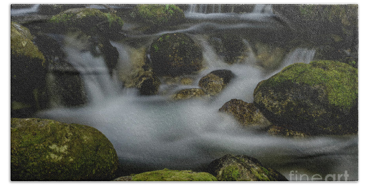 Bulgaria Beach Towel featuring the photograph Goritsa Waterfalls-rapids 2235 by Steve Somerville