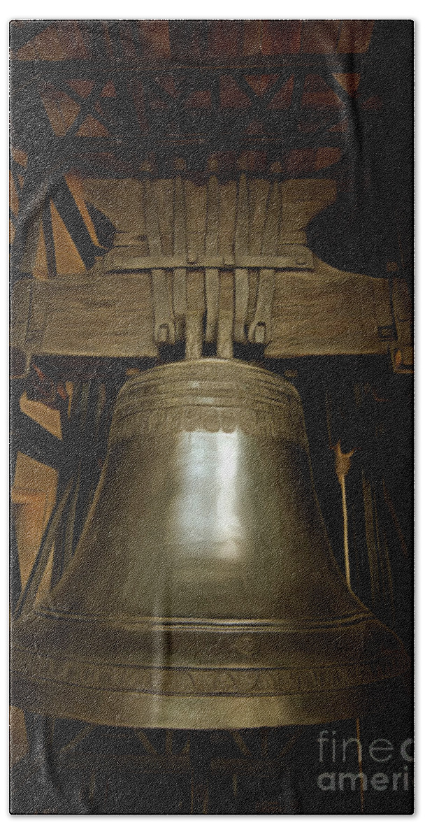 Czech Beach Towel featuring the digital art Gothic Bell by Michal Boubin