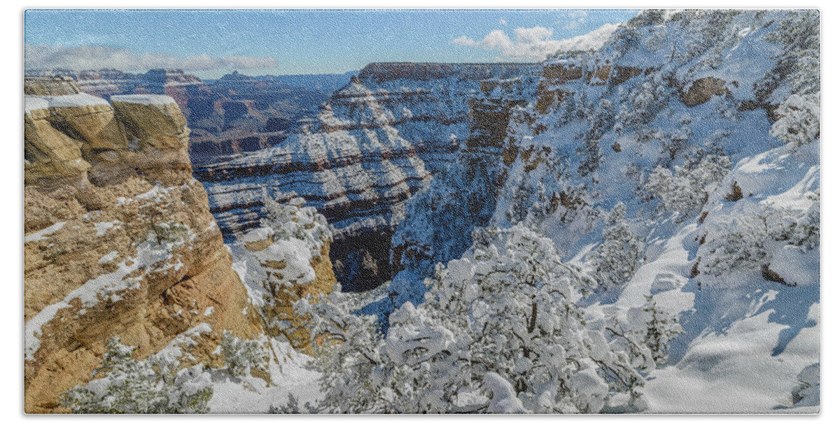 Grand Canyon Beach Sheet featuring the photograph Grand Cayon by Mike Ronnebeck