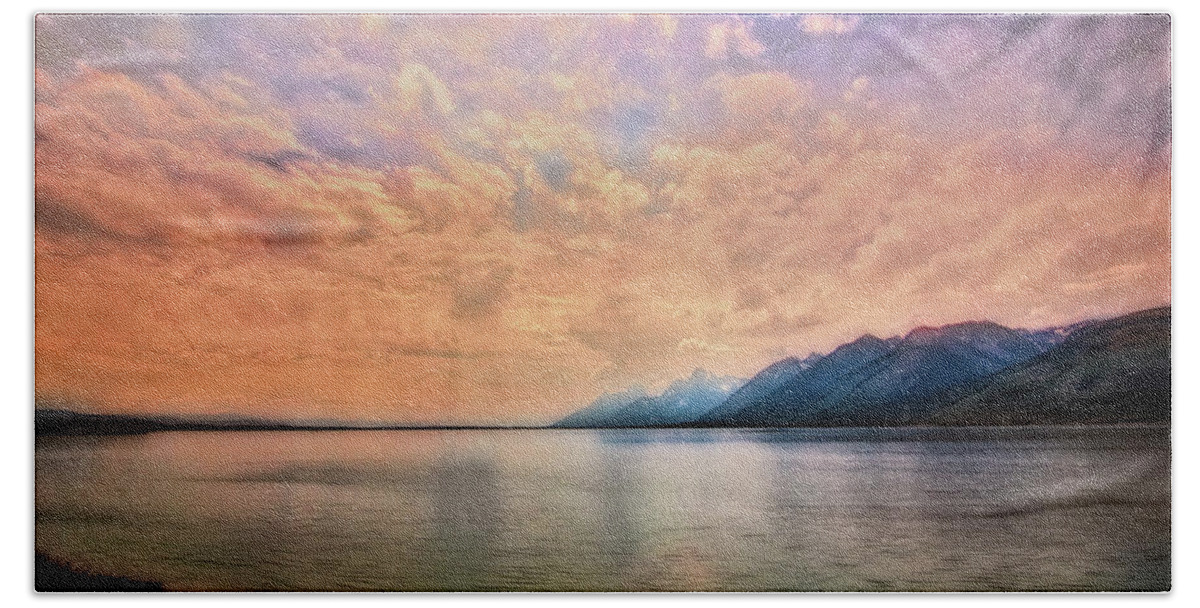 Fine Art Photography Beach Sheet featuring the photograph Grand Teton National Park - Jenny Lake by Chuck Caramella