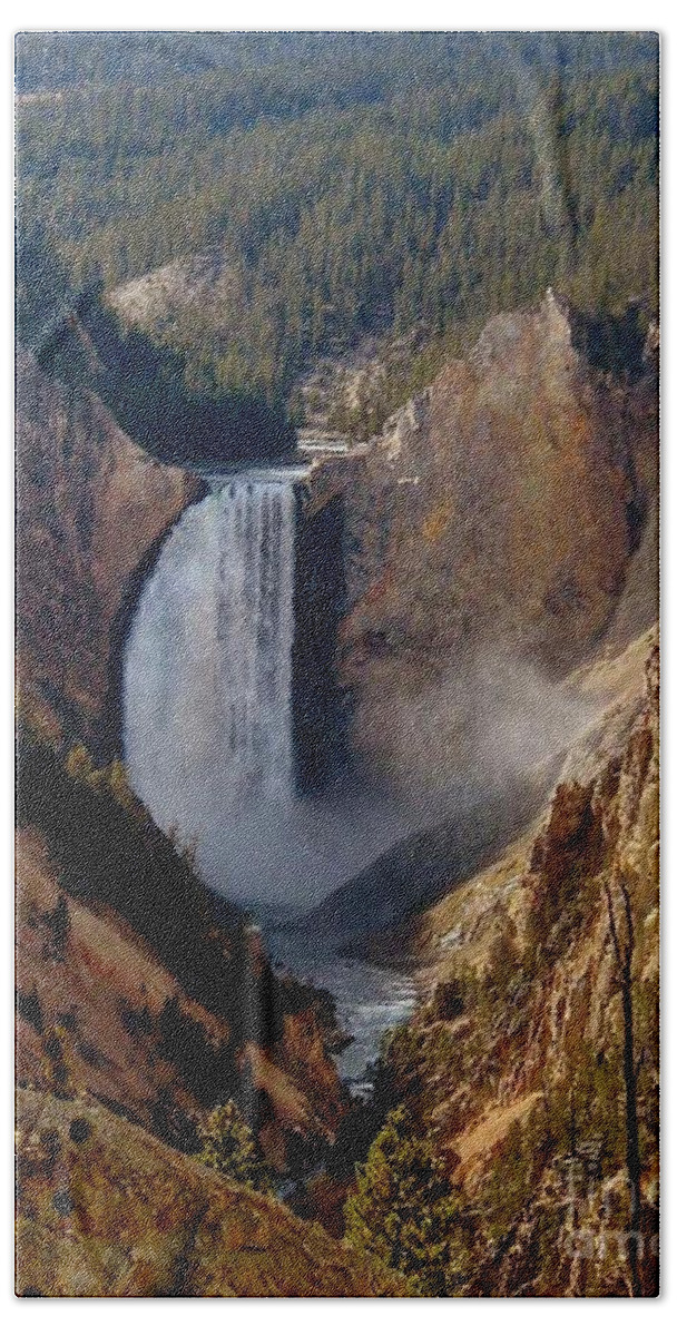 Yellowstone Beach Towel featuring the photograph Grandeur by Sheila Ping