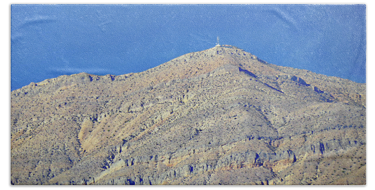 Nature Beach Towel featuring the photograph Grass Peak Station Las Vegas I by Carl Deaville