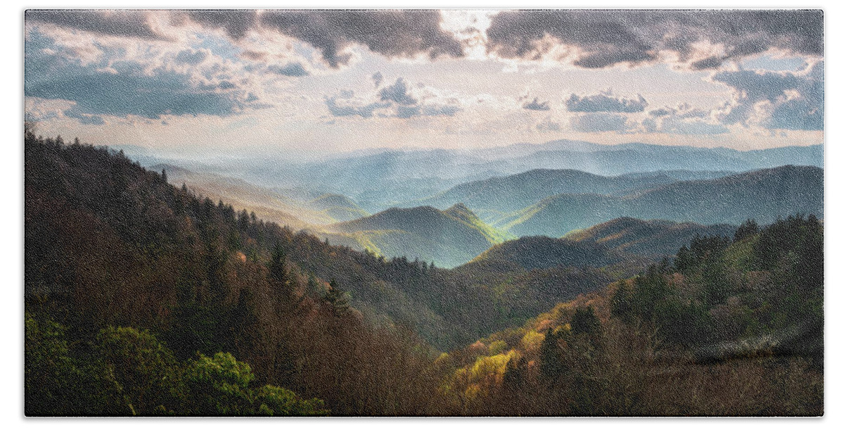 Great Smoky Mountains Beach Towel featuring the photograph Great Smoky Mountains National Park North Carolina Scenic Landscape by Dave Allen