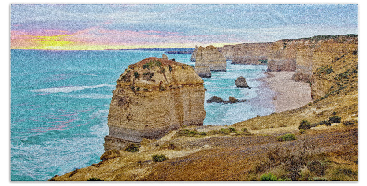 12 Apostles Beach Sheet featuring the photograph Great Southern Land by Az Jackson