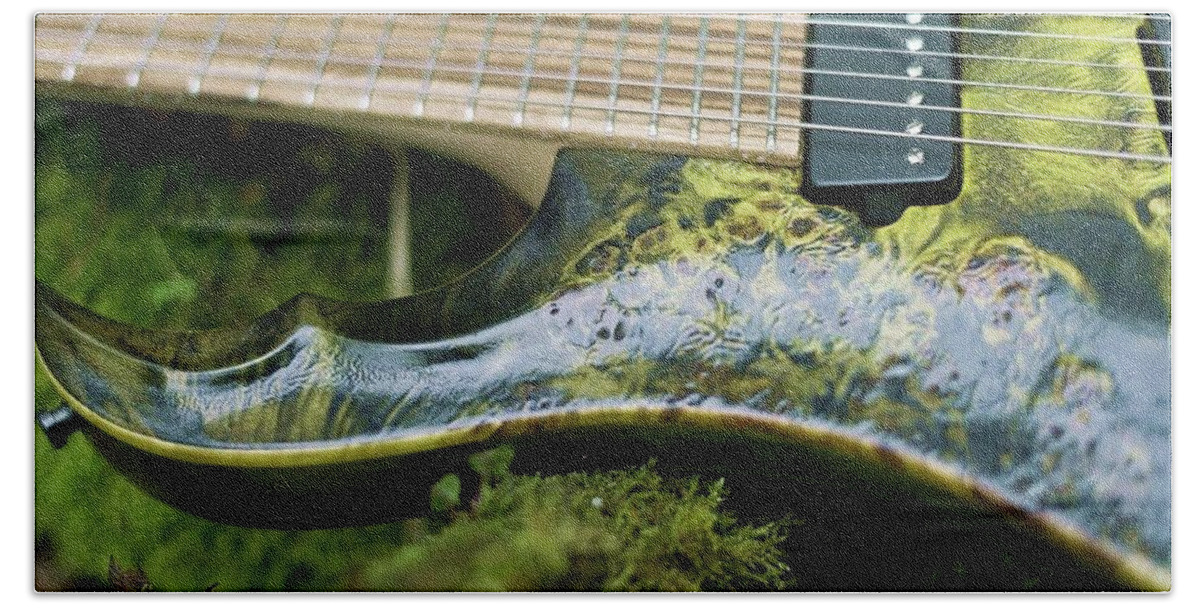 Guitar Beach Towel featuring the photograph Guitar by Jackie Russo