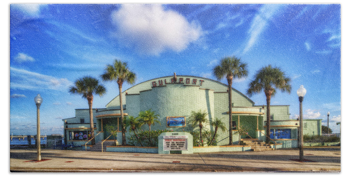 Gulfport Beach Sheet featuring the photograph Gulfport Casino by Tammy Wetzel