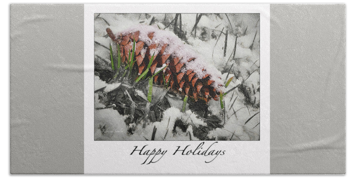 Christmas Beach Towel featuring the photograph Happy Holidays by Rebecca Samler