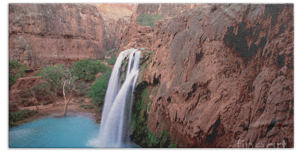 Waterfalls Beach Towel featuring the photograph Havasu Falls by Joanne West