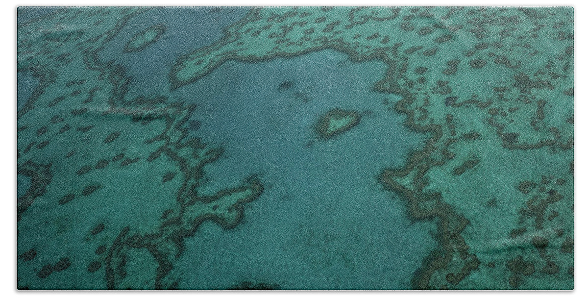 Heart Reef Beach Towel featuring the photograph Heart Reef by Jocelyn Kahawai