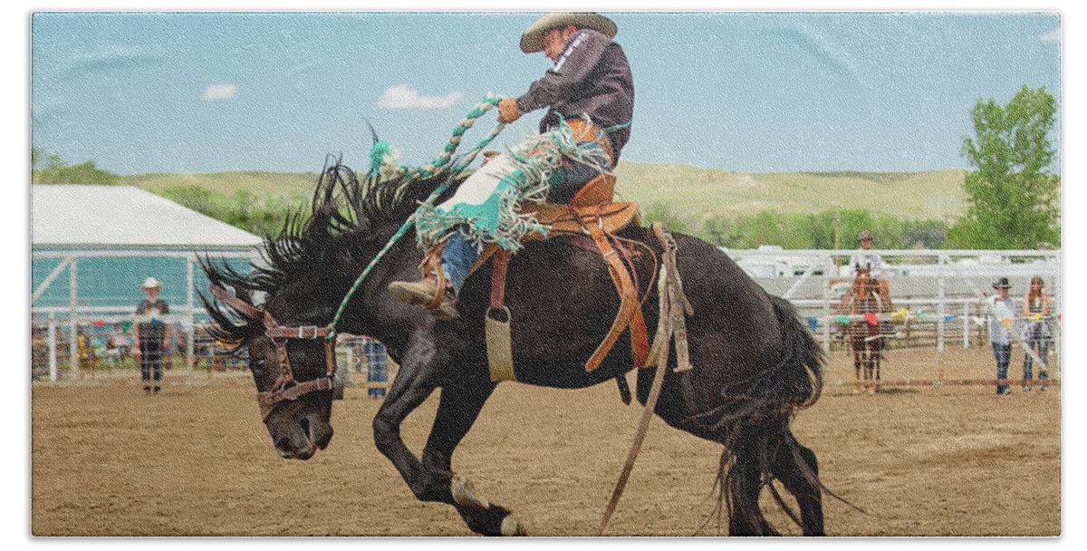 Rodeo Beach Towel featuring the photograph High Ride by Todd Klassy