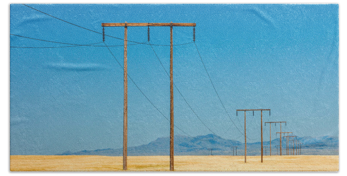 Blue Beach Towel featuring the photograph High Voltage by Todd Klassy