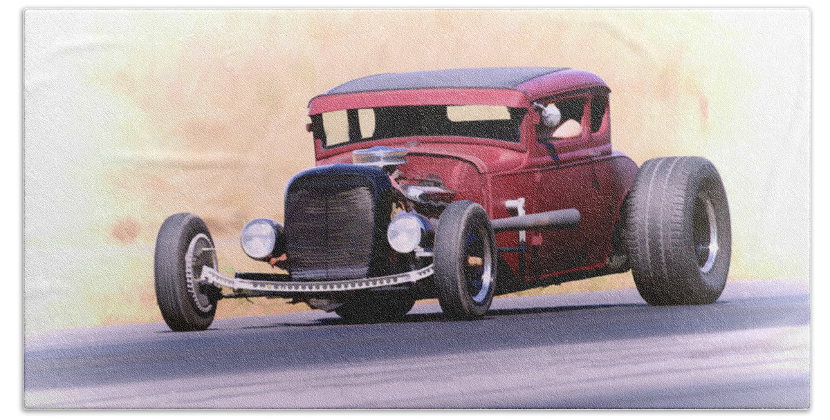 Chopped Coupe Beach Sheet featuring the photograph Highboy Coupe by Steve McKinzie