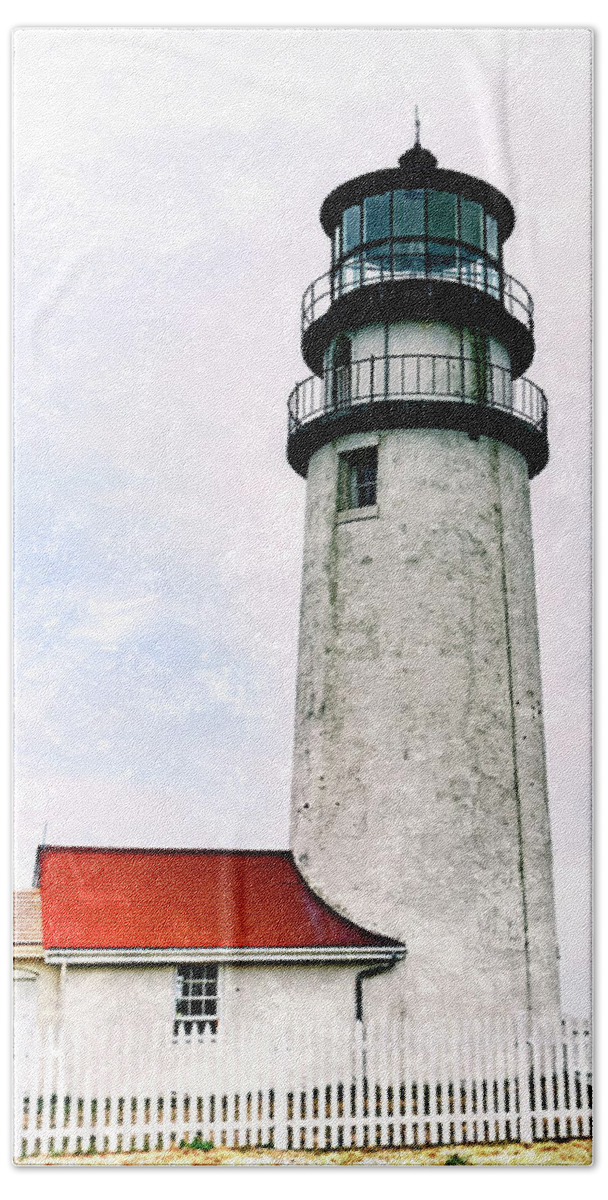 Highland Lighthouse Beach Sheet featuring the photograph Highland Lighthouse Cape Cod by Marianne Campolongo
