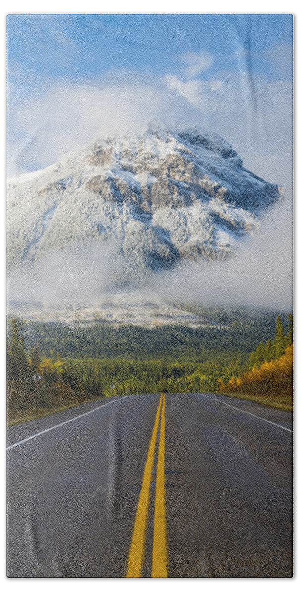 Fall Beach Towel featuring the photograph Highway to Heaven by Bill Cubitt
