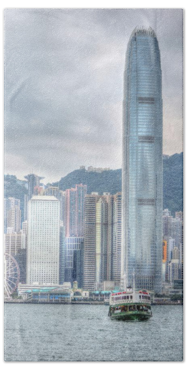 Hong Kong Beach Towel featuring the photograph Hong Kong China 2 by Bill Hamilton